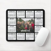 Kalender met foto in het midden Zwart Wit Muismat (Met muis)