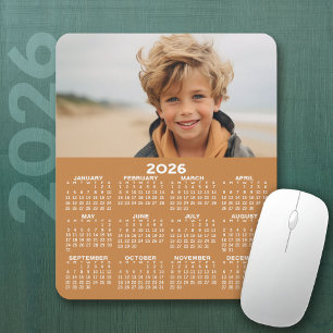 Kalender met foto - Jaar Uitzicht Verticaal Muismat