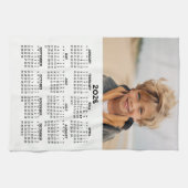 Kalender met foto - Jaar Uitzicht - Zwart Wit Theedoek (Horizontaal)