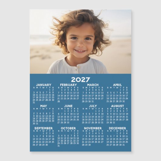 Kalender met foto - Jaaroverzicht Magnetische kaar (Voorkant)