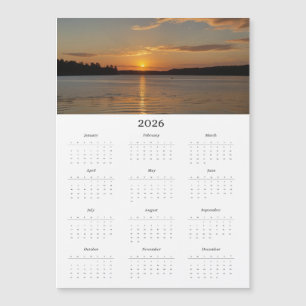 Kalender met foto Magnetische kalender voor het