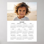 Kalender met foto - Overzicht van het hele jaar (Voorkant)