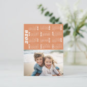 Kalender met foto Voljaar Uitzicht Modern Minimal Briefkaart (Staand voorkant)