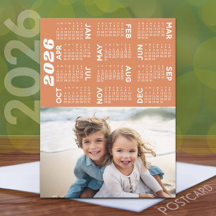 Kalender met foto Voljaar Uitzicht Modern Minimal Briefkaart