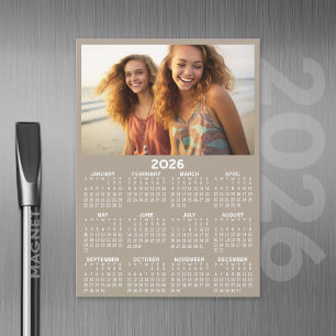 Kalender met foto Voljaar Uitzicht Moderne magneet