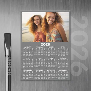 Kalender met foto Voljaar Uitzicht Moderne magneet