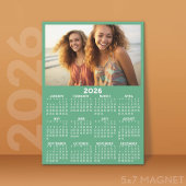 Kalender met foto Voljaar Uitzicht Moderne magneet