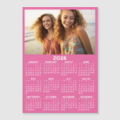 Kalender met foto - Volledig jaar Magnetische Kaar (Voorkant)