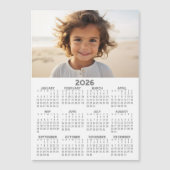 Kalender met foto - Volledig jaar Magnetische Kaar (Voorkant)