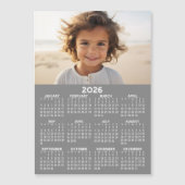 Kalender met foto - Volledig jaar Magnetische Kaar (Voorkant)