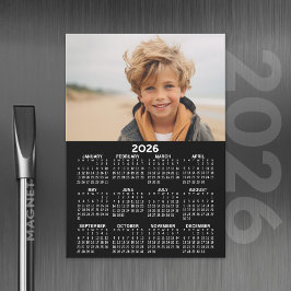 Kalender met foto - Volledig jaar Magnetische Kaar