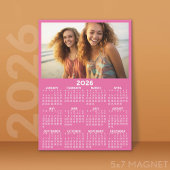 Kalender met foto - Volledig jaar Magnetische Kaar