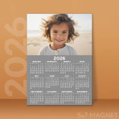 Kalender met foto - Volledig jaar Magnetische Kaar