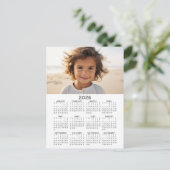 Kalender met Foto - Volledig Jaar Uitzicht Briefkaart (Staand voorkant)