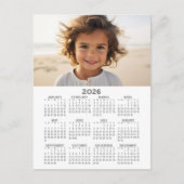 Kalender met Foto - Volledig Jaar Uitzicht Briefkaart (Voorkant)