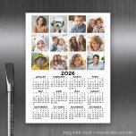Kalender met Foto - Volledig Jaar Uitzicht Magnetisch Uitwisbaar Vel<br><div class="desc">Voeg 12 foto's toe aan deze kalender en gebruik deze het hele jaar door bij u thuis. Voor het beste resultaat, gebruik foto's die zijn bijgesneden in vierkanten. Een zeer handig item voor school of thuis kantoor. Een standaard look voor uw huis kantoor of school locker. Dit shows een volledig...</div>