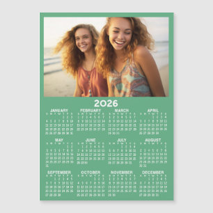 Kalender met foto volledig jaaroverzicht moderne m