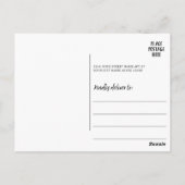 Kalender met geschilderde Waterverf Bloemen Briefkaart (Achterkant)