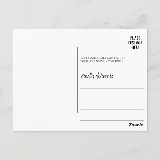 Kalender met geschilderde Waterverf Bloemen roze Briefkaart (Achterkant)