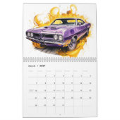 Kalender met hot rods van gemiddelde grootte (Mar 2027)