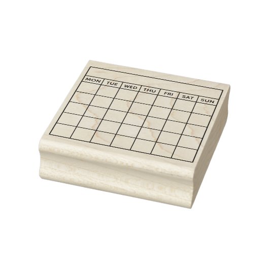 Kalender met kalender voor Habit Rubberstempel (Stempel)