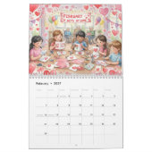 Kalender met kinderherinneringen van vriendelijke (Feb 2027)