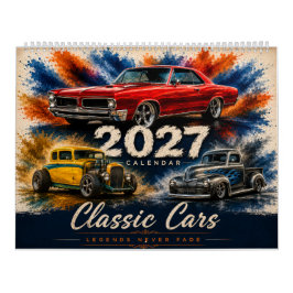 Kalender met klassieke muscle cars