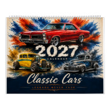 Kalender met klassieke muscle cars