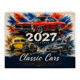 Kalender met klassieke muscle cars
