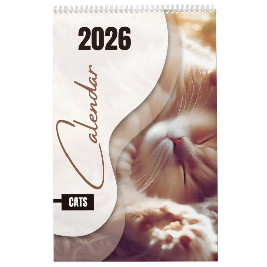 Kalender met knuffelkatten (Hoes)