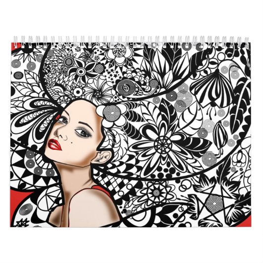 Kalender met kunst geschilderd (Hoes)