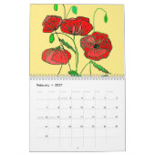 Kalender met kunst geschilderd (Feb 2027)