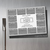 Kalender met logo Contactinformatie Grey Magnet
