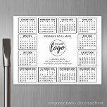 Kalender met logo Contactinformatie Magneet Magnetisch Uitwisbaar Vel<br><div class="desc">Voeg een logo met een 2024 kalender en ruimte toe om een paar regels tekst toe te voegen. De kalender omringt uw zakelijke branding. Een leuk item voor het nieuwe jaar om te gebruiken als een bedrijf giveaway. U kunt kleuren wijzigen in het geavanceerde ontwerpgebied. Een zeer nuttig item voor...</div>