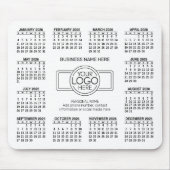 Kalender met logo Contactinformatie Magneet Muismat (Voorkant)