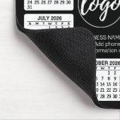 Kalender met logo Contactinformatie Magneet Muismat (Hoek)