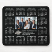 Kalender met logo Contactinformatie Magneet Muismat (Voorkant)