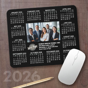 Kalender met logo Contactinformatie Magneet Muismat