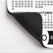 Kalender met logo, Contactinformatie Wit Muismat (Hoek)