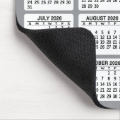 Kalender met logo en Tekst - Grijs en Wit Muismat (Hoek)