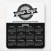 Kalender met Logo - Jaar Uitzicht Verticaal Muismat (Voorkant)