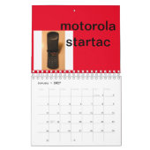 kalender met mobiele telefoon (Jan 2027)