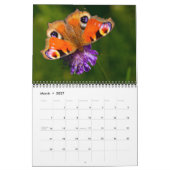 Kalender met mooie vlinders van gemiddelde grootte (Mar 2027)