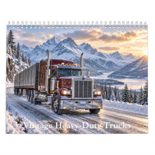 Kalender met Oude Zware Vrachtwagens