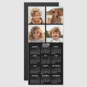 Kalender met Photo Collage Koelkast Magnet (Voorkant / Achterkant)