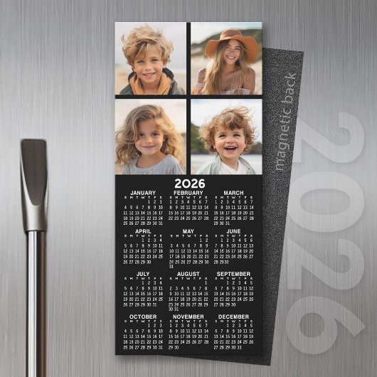 Kalender met Photo Collage Koelkast Magnet
