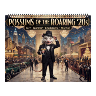 Kalender met Possum uit de Roaring Twenties