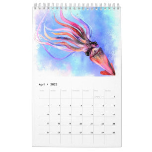 Kalender met Prachtig Onderwaterleven - Geschilder