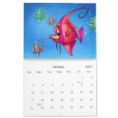 kalender met schattige cartoon (Jan 2027)