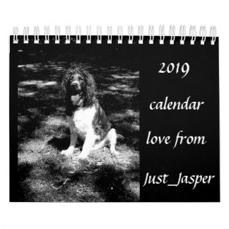 Kalender met spaniel